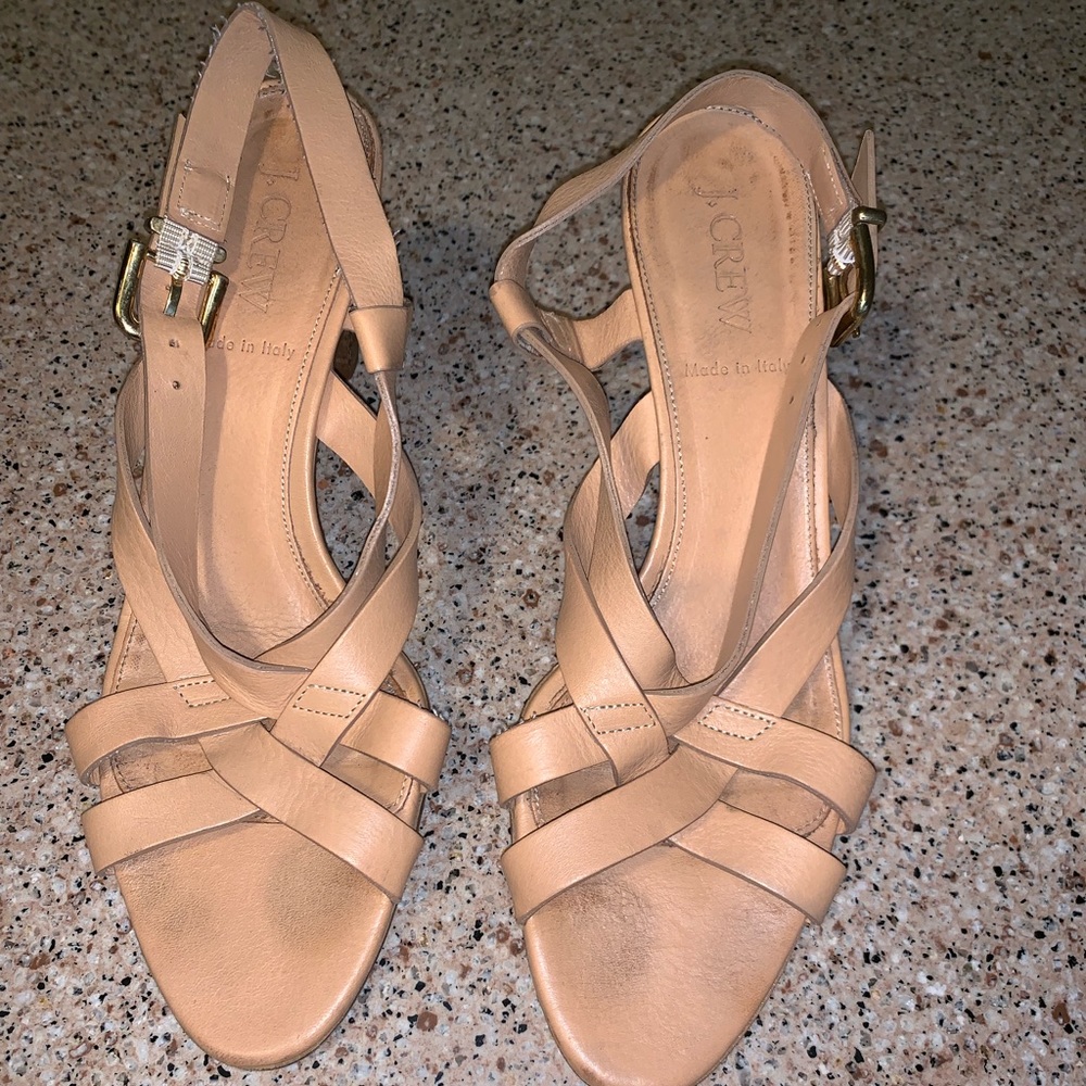 J Crew leather heels